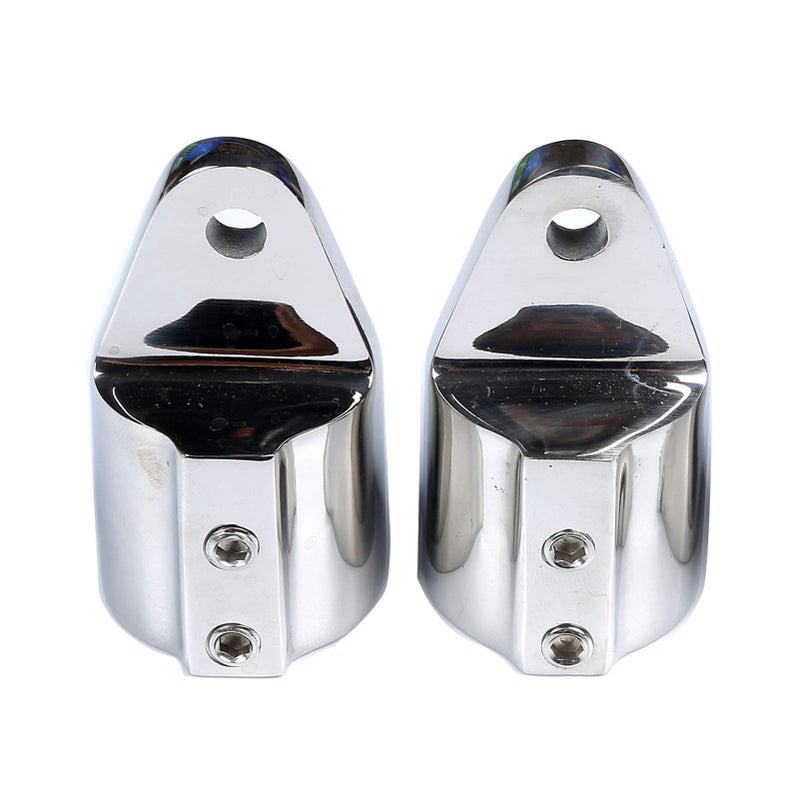 MX Stainless Steel Eye End Bimini Top Cap 1",Marine Boat Bimini Hardware Pair - Image 1
